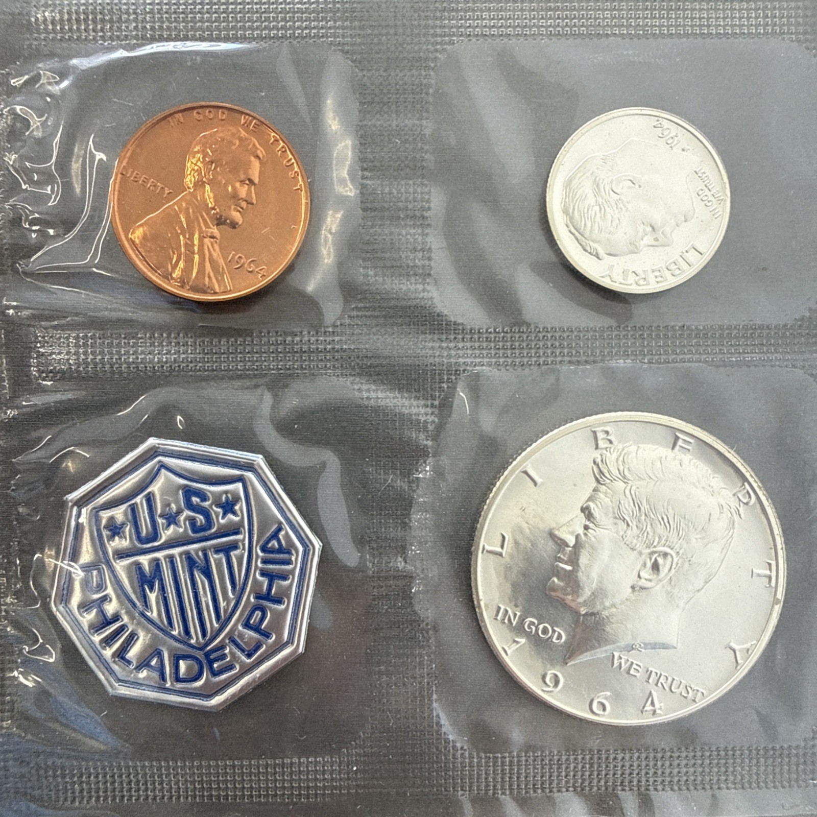 1964 US MINT PROOF SET PHILADELPHIA TREASURY DEPARTMENT