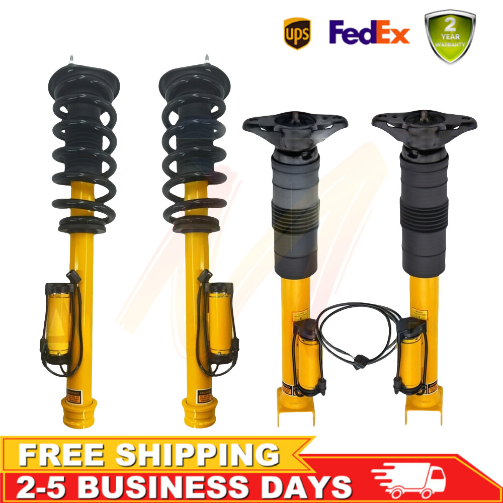 4× Fit Jeep Grand Cherokee SRT 2016-22 Front Rear Shock Struts Assys w/ Electric