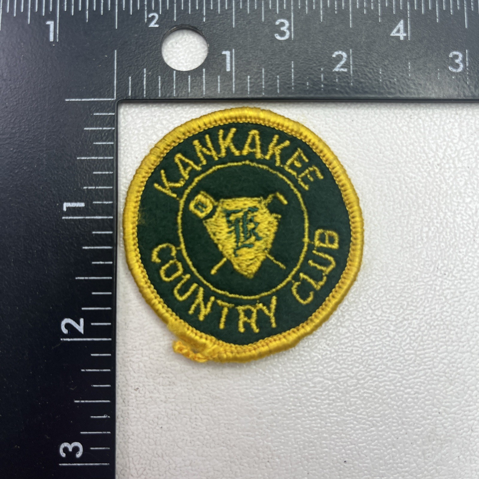Vtg Illinois KANKAKEE COUNTRY CLUB Golf / Golfing  Patch Emblem 68P4