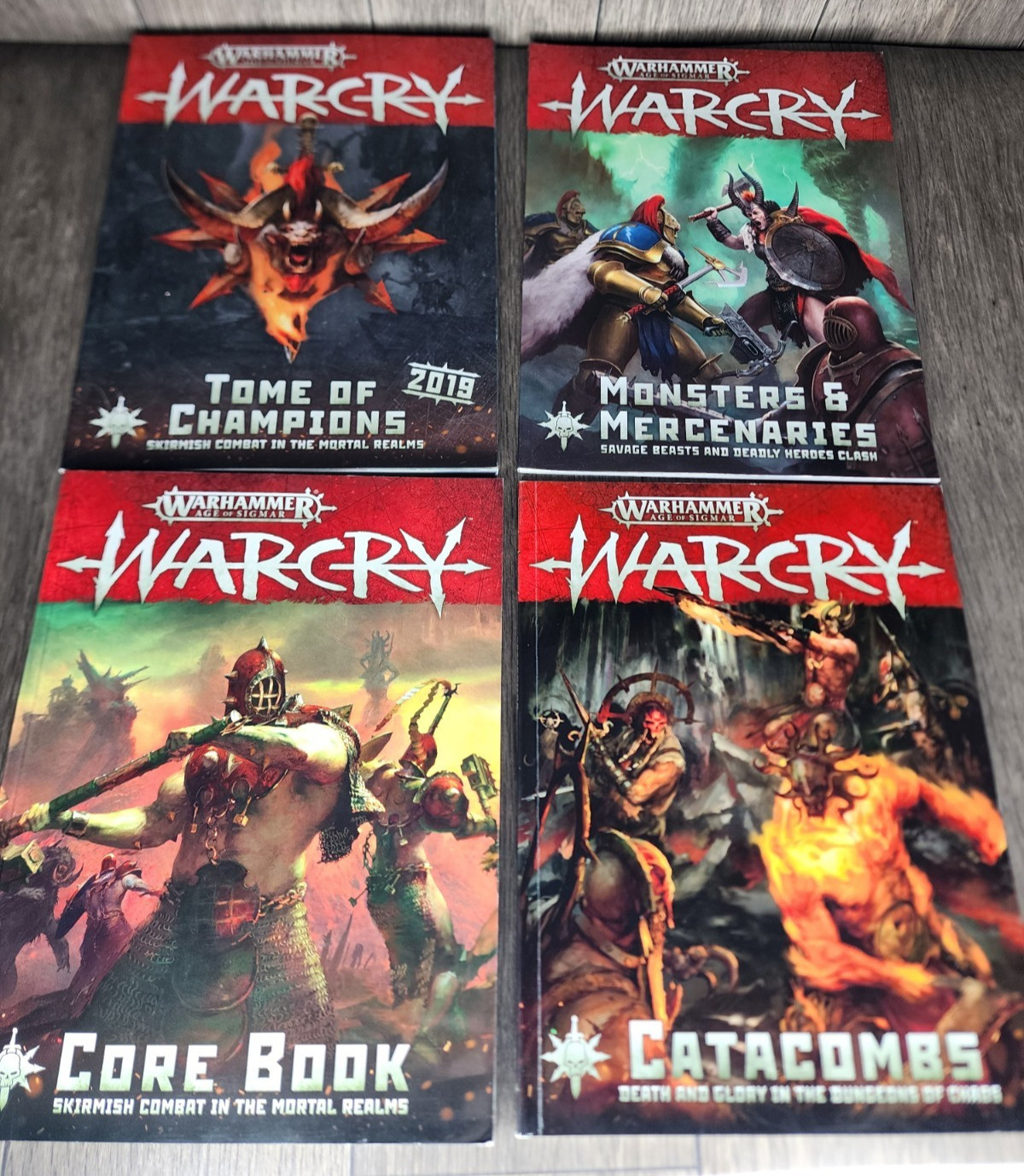 Lot of Warhammer 40k Warcry Core Books Catacombs Tome of Champs Monsters Mercs