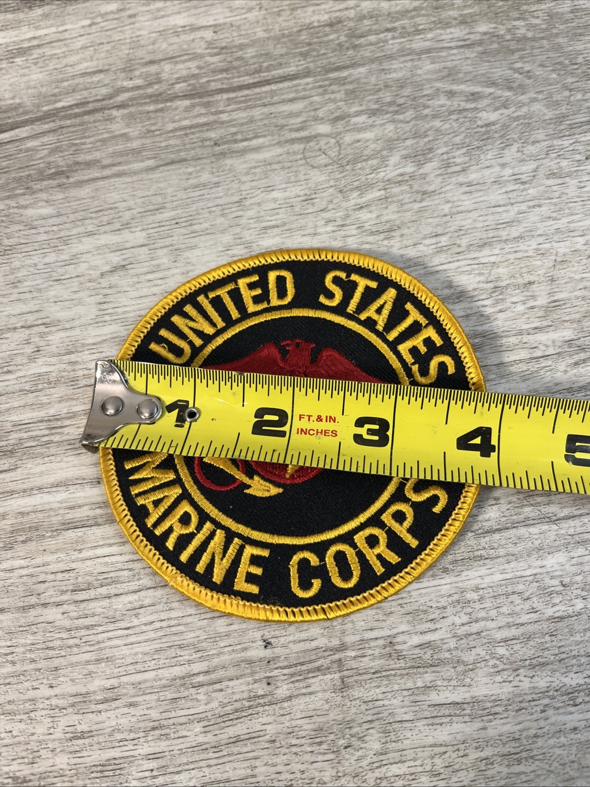 US MARINE CORPS USMC 4 INCH ROUND PATCH 4" Round NEW