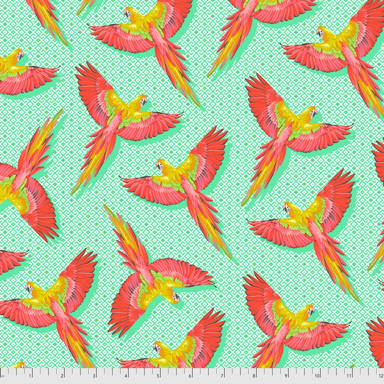 Tula Pink Macaw Ya Later Fabric by the Yard – Daydreamer Collection FreeSpirit