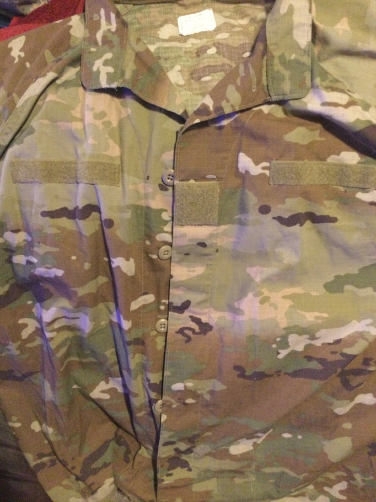 Coat, Army improved hot weather uniform size XX L Regular, Pre-issued,