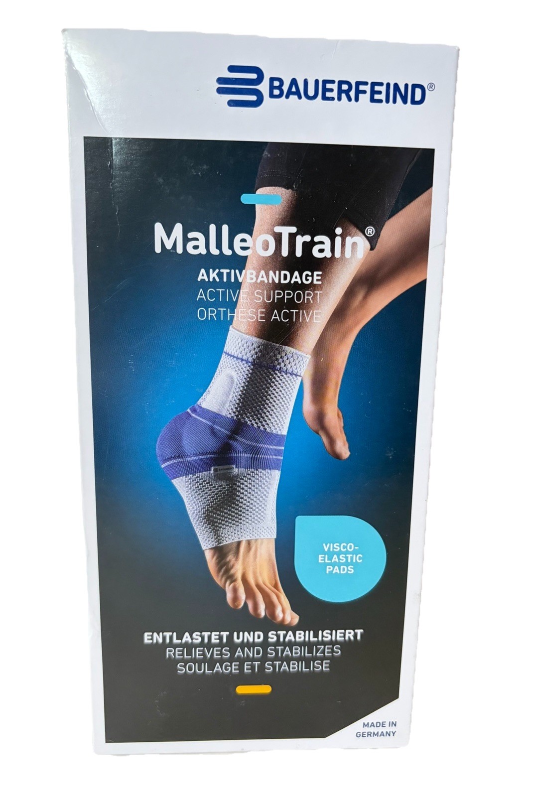 BAUERFEIND 11011102070701 - MalleoTrain Sleeve Ankle-Size 1, LEFT,BLACK,NewOpen