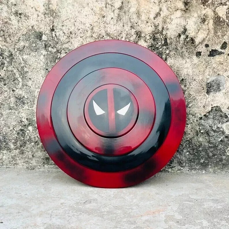 22”Limited Edition | Deadpool Shield, Captain Deadpool Costume Collectible Shiel