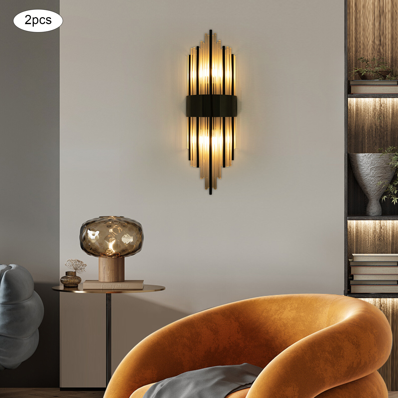 2PCS LED Wall Light Exterior Wall Light Fixture Wall Sconce  for Porch Bedroom