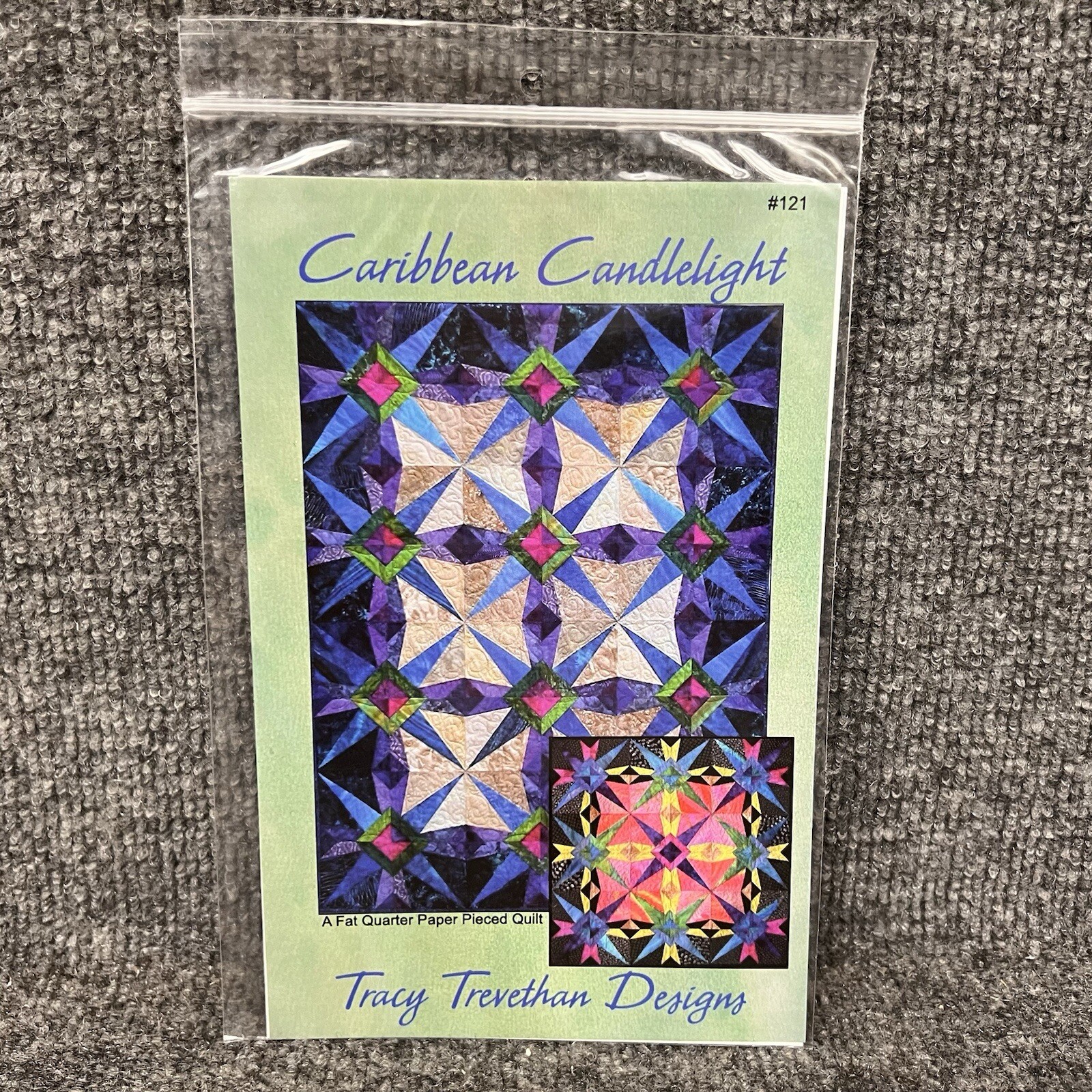 Caribbean Candlelight Tracy Trevethan Design 121 Fat Quarter Quilt Curve Piecing