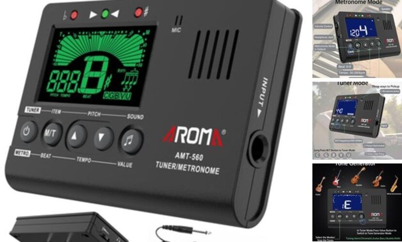 Digital Metronome Tuner Tone Generator,  3 in 1 Musical Tool 3in1 B Battery