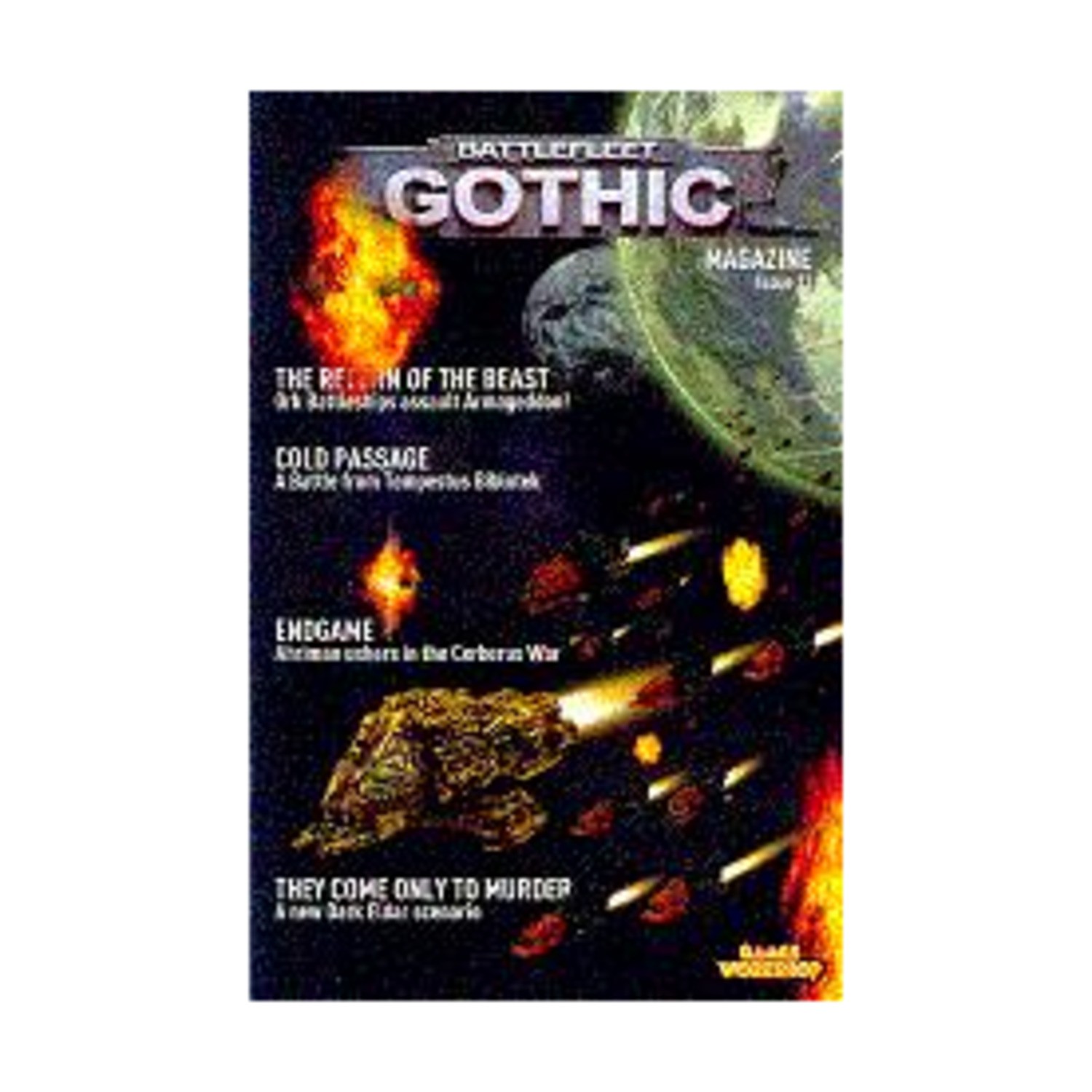 GW Battlefleet Got  #13 "Dark Eldar Scenario, Ork Battleships Assault Ar Mag VG