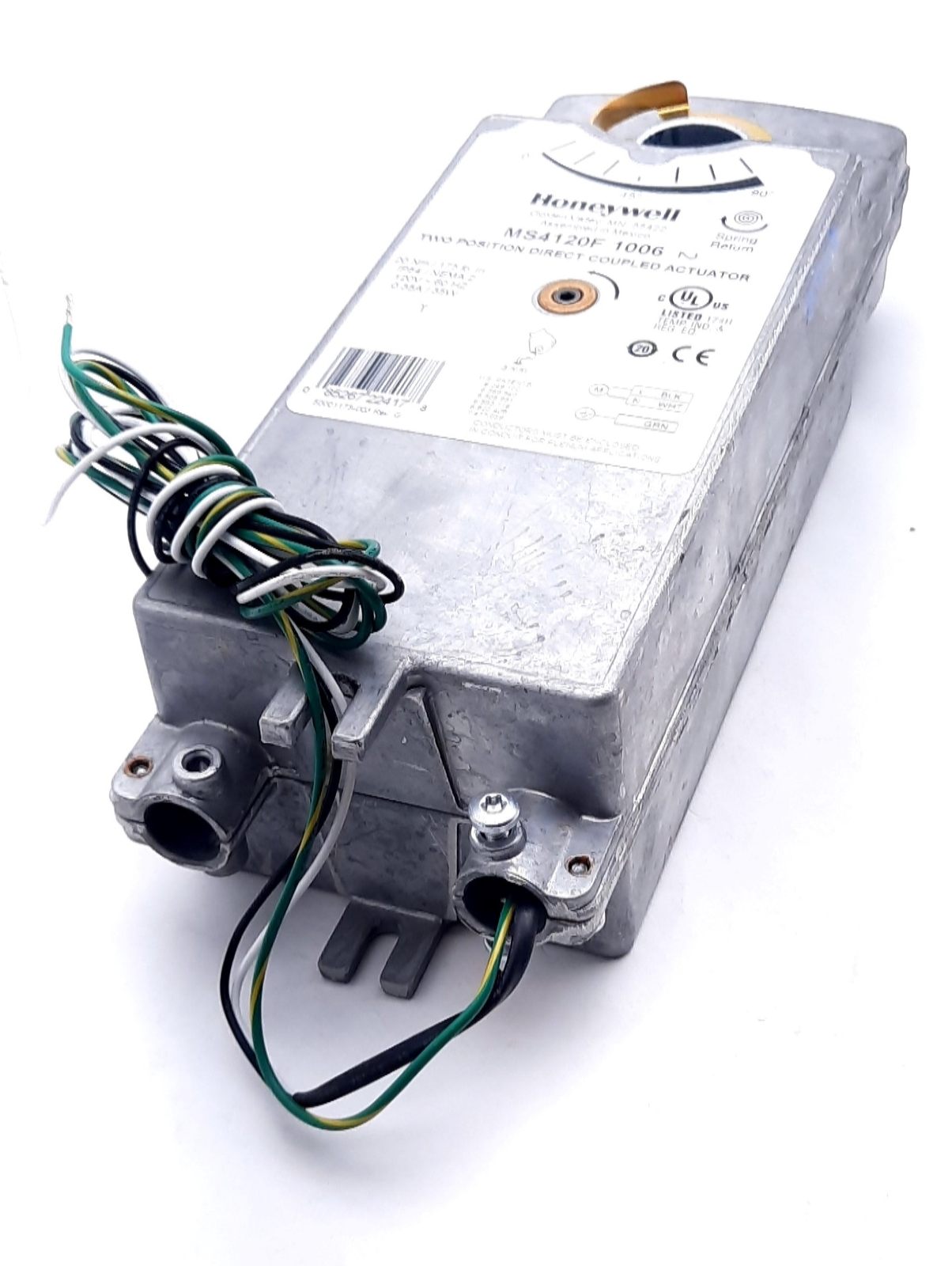Honeywell MS4120F1006 Two Position Damper Actuator w/Spring Return SPST