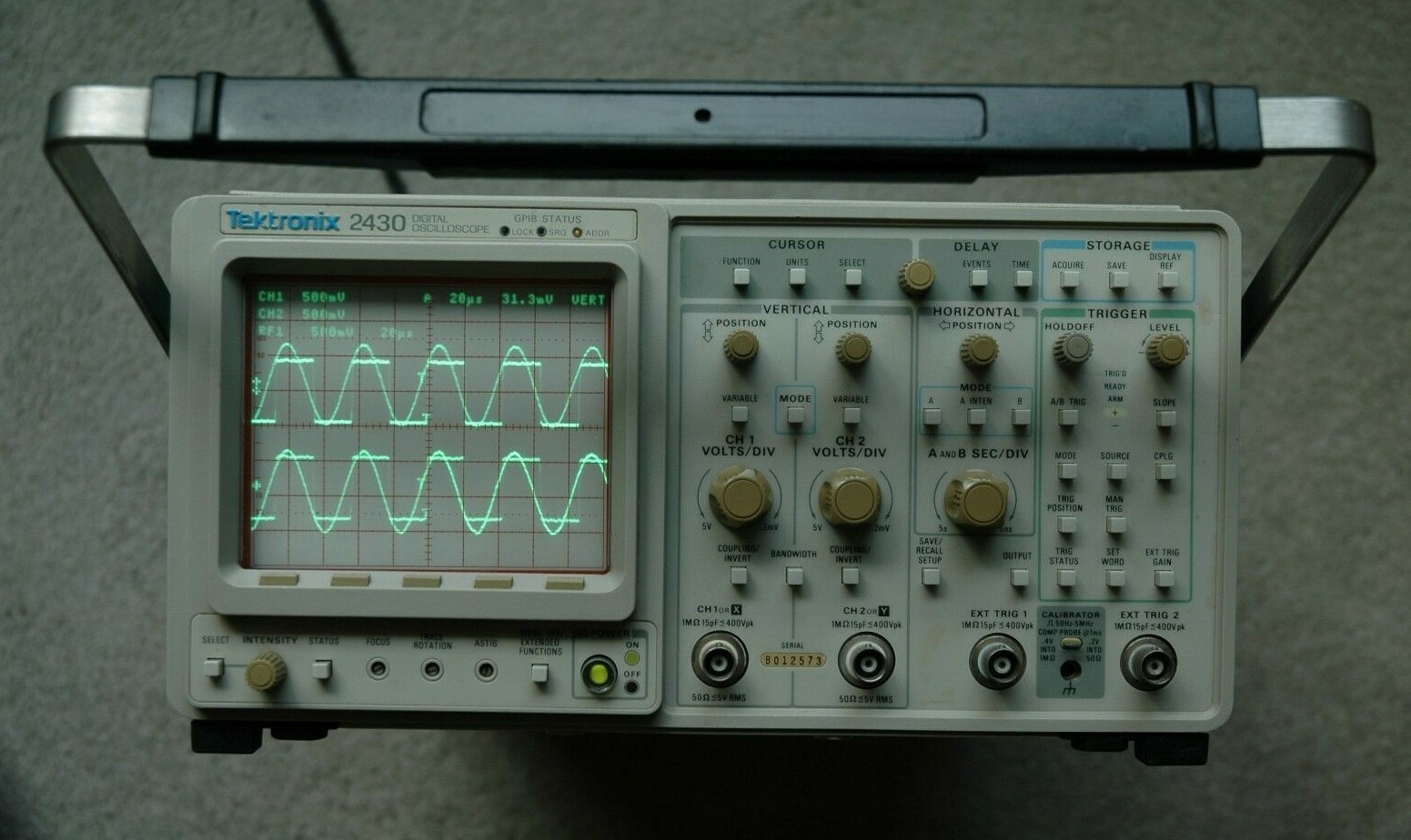 Tektronix 2430 150 MHz Digital Oscilloscope, Calibrated, Works Great!