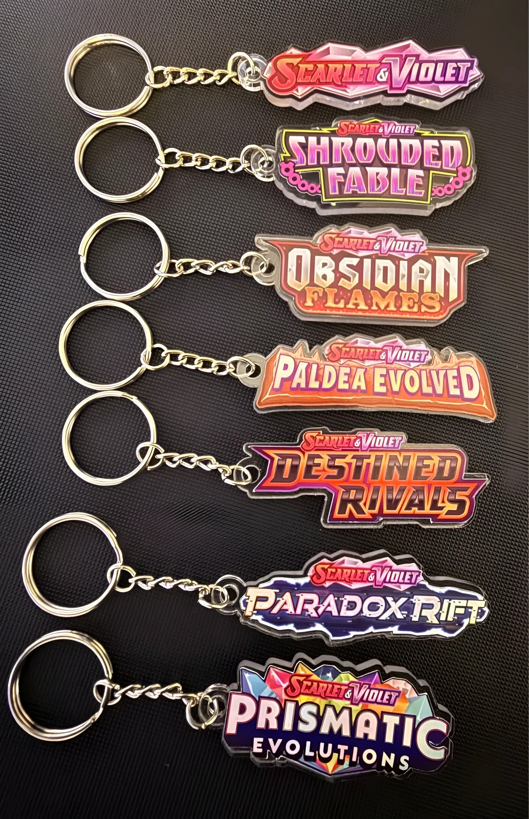 For Pokemon Binder Tag Keychains - Choose Your Set Free Shipping