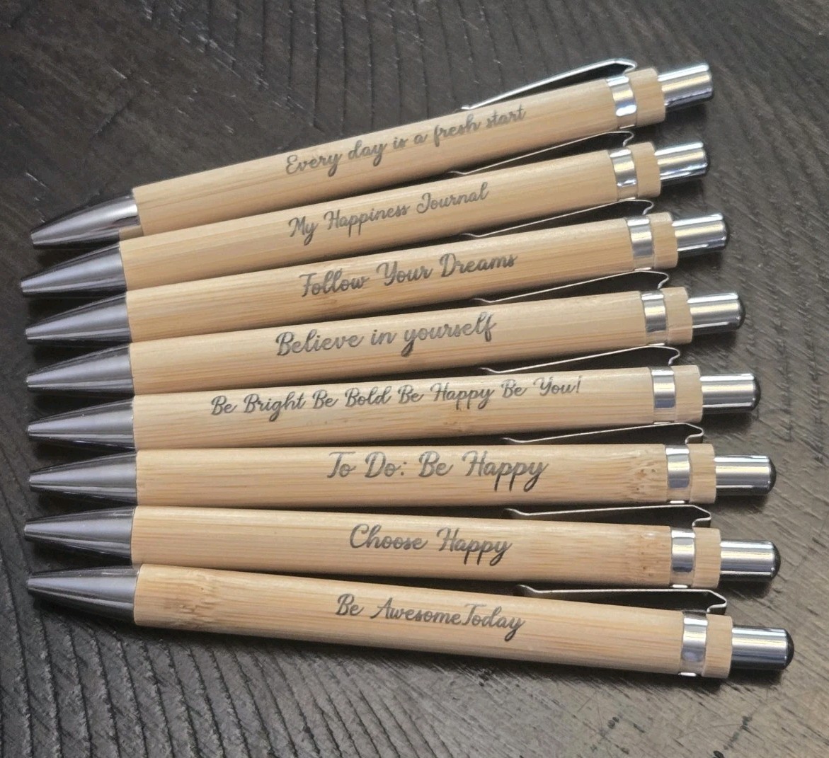 Lot Of 24 Motivational Pens Writing Office Desk Supplie Stationary Inspirational