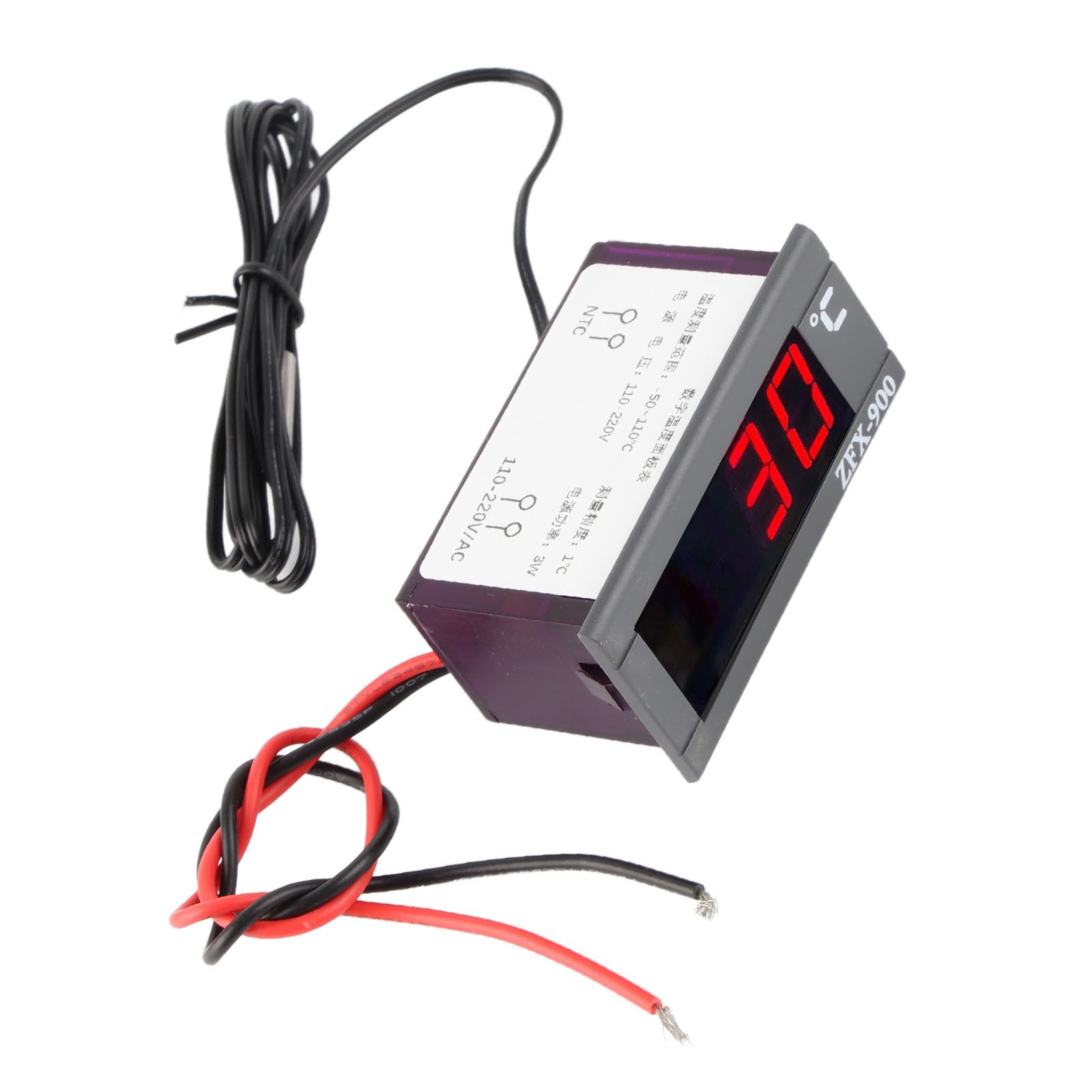 1 Digital Temperature Controller Accurate Reliable For Refrigerated Cabinets ABS