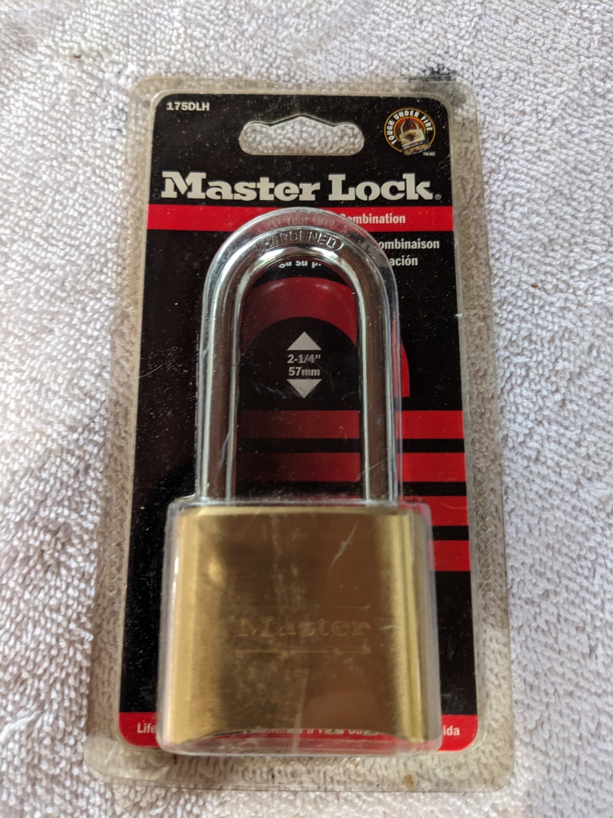 Master Lock 175DLH Brass Resettable Combination Padlock 2 x 2-1/4 in.