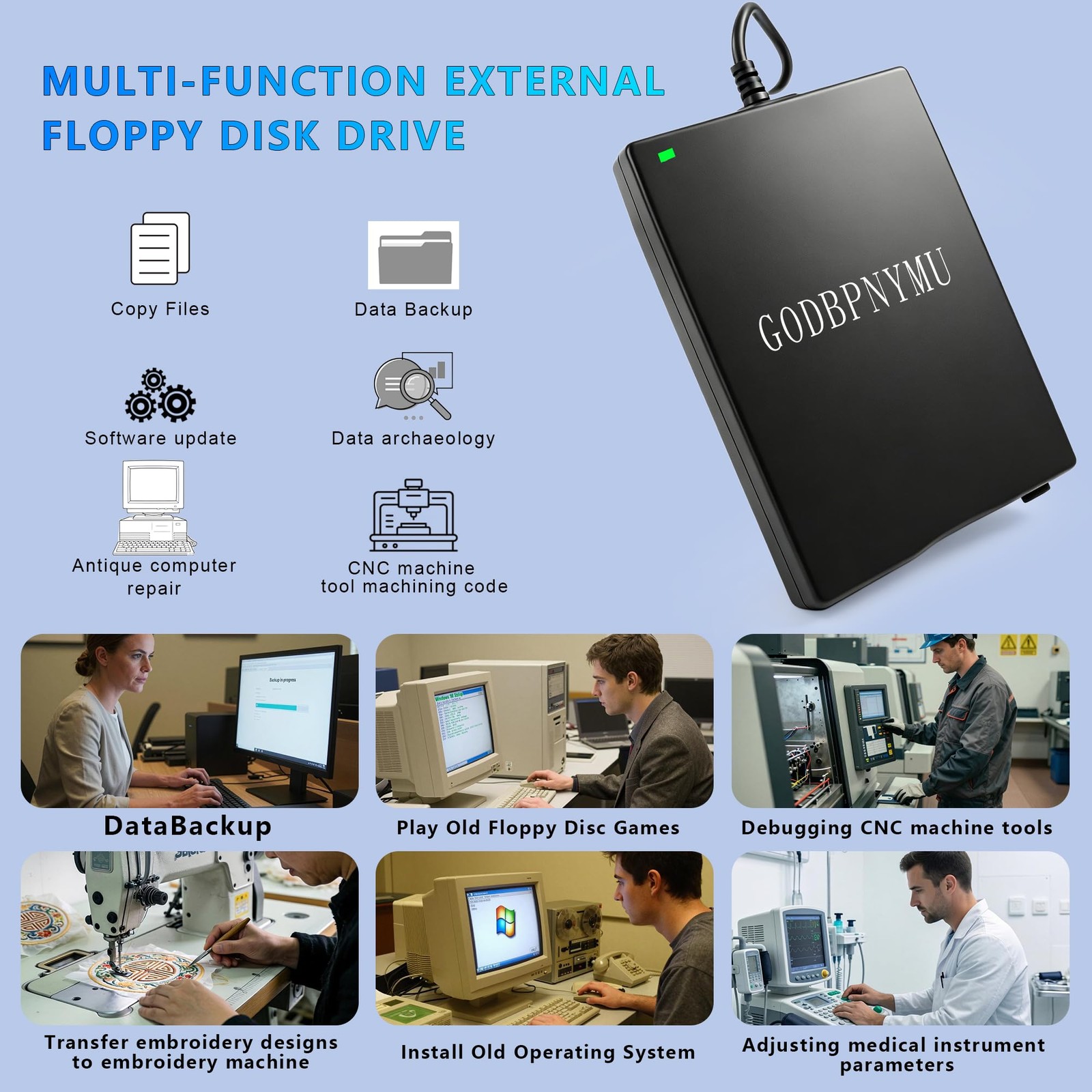 External USB-Floppy Disk Drive,3.5-inch Floppy Disk Drive