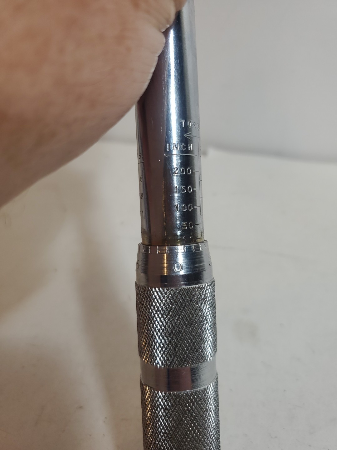 Proto Torque Wrench 6063-5 3/8" Great Shape 0-200