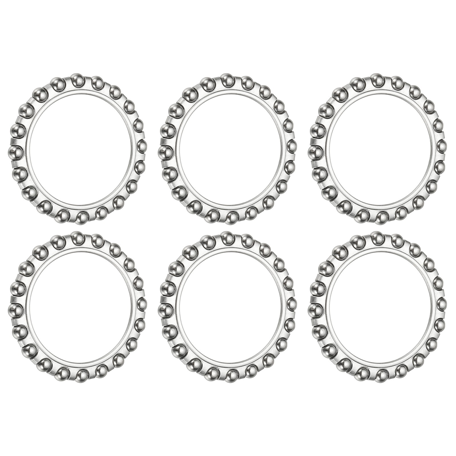 6 Pack Bike Ball Bearings Bicycle Crank Bearing #10 5/30" x 20 Balls Silver