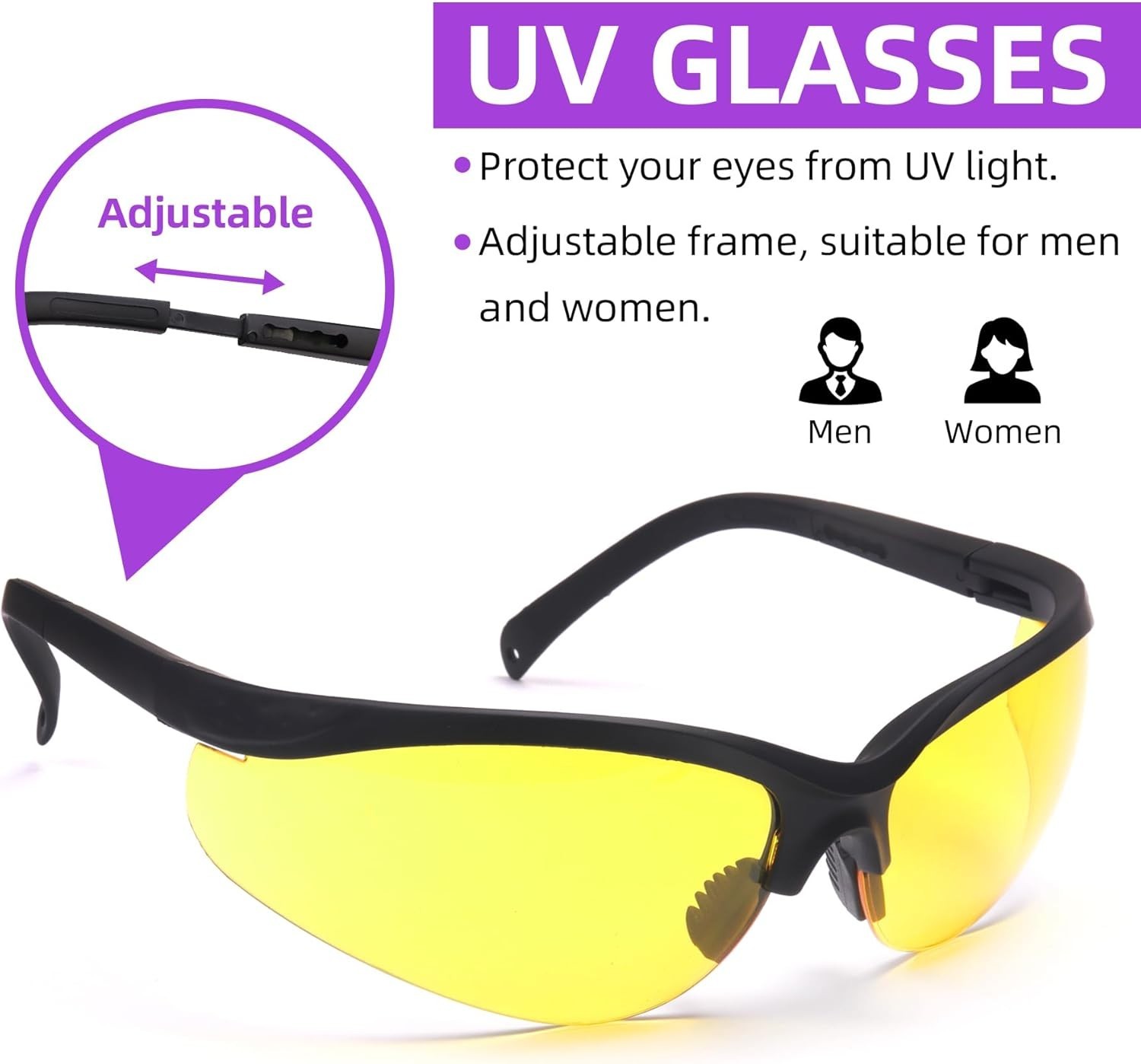 Versatile UV Leak Detection Tool for AC & More with Protective Eyewear Included
