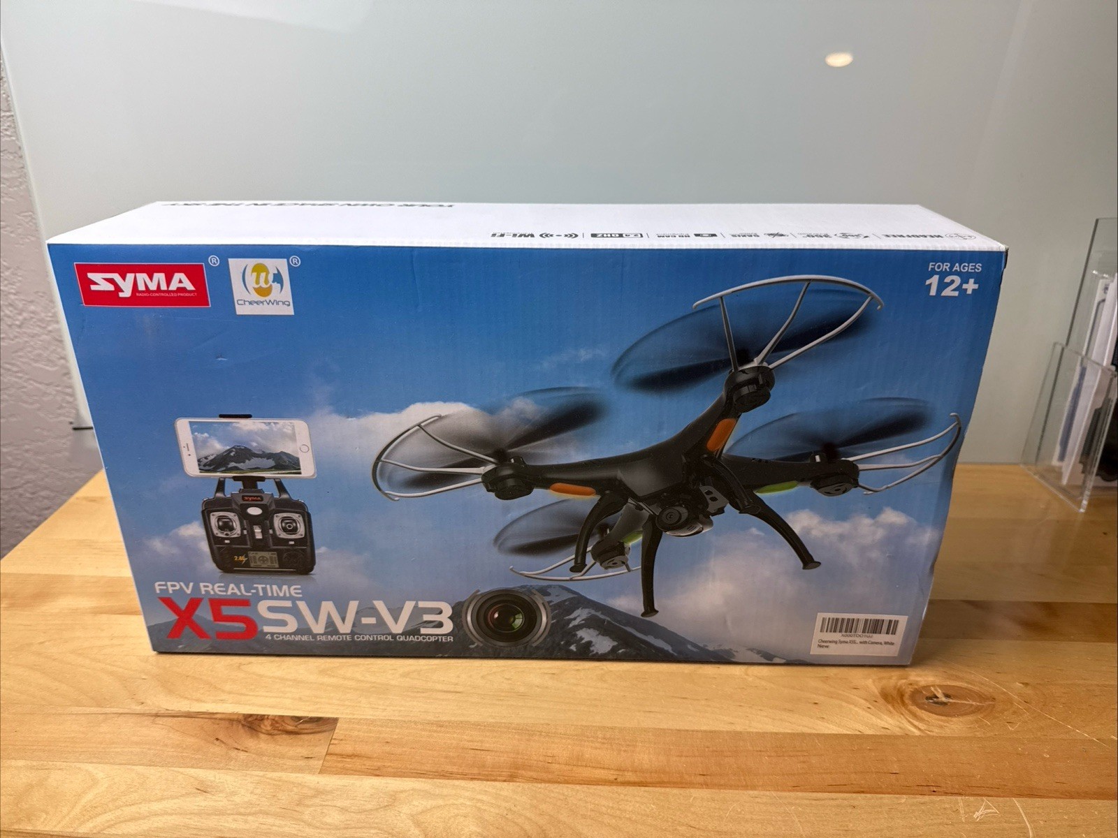 Syma X5SW-V3 WiFi FPV Drone 2.4Ghz 4CH 6-Axis Gyro RC Quadcopter Drone Toy Gifts