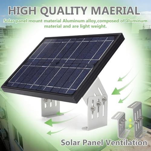 8 Pcs Solar Panel Tilt Mount Brackets, 4"-7" Adjustable Length, 20°-160°