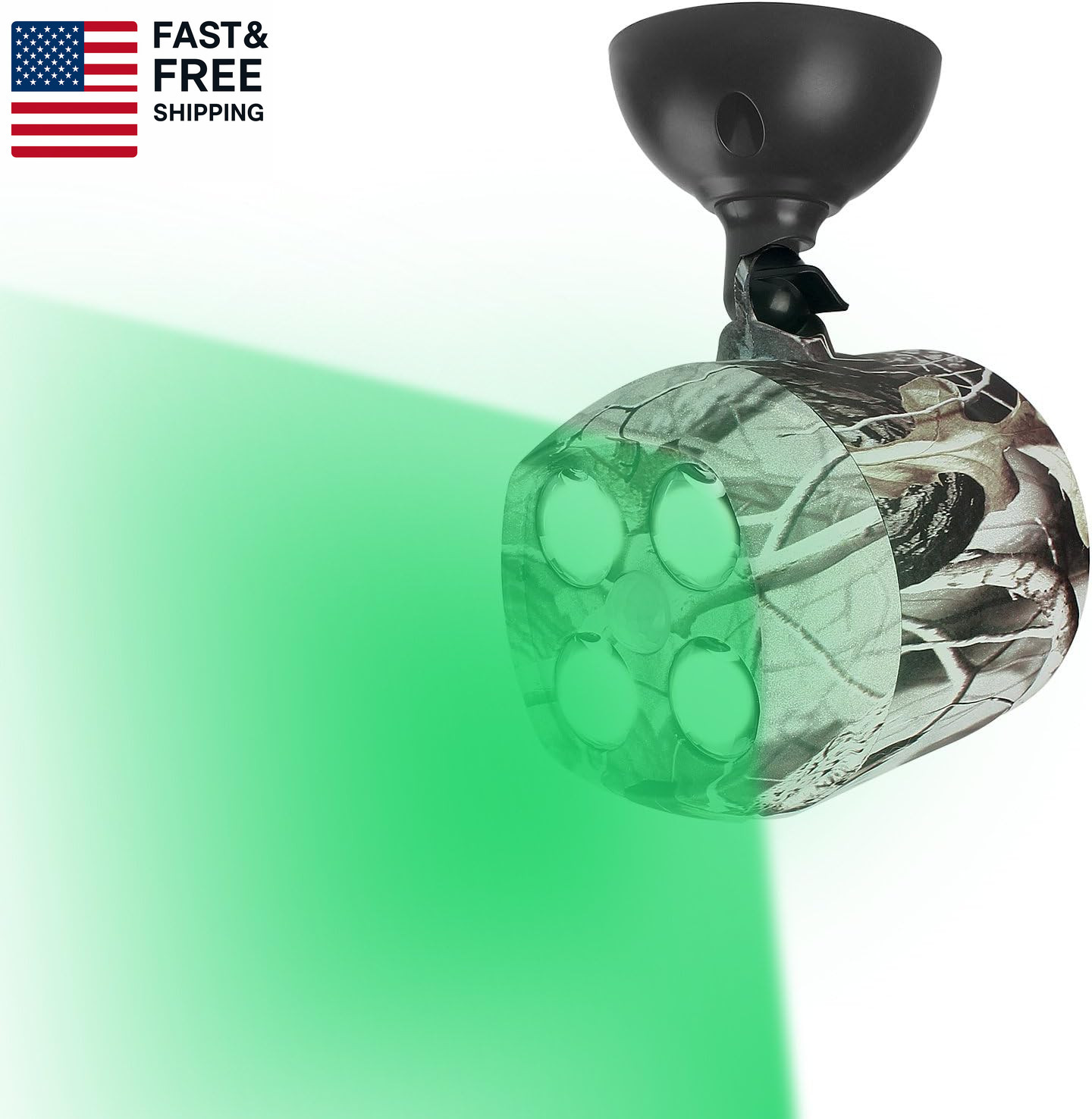 Deer Feeder Light Hog Hunting Green Light Spotlight PIR Motion Sensor 120°Angle