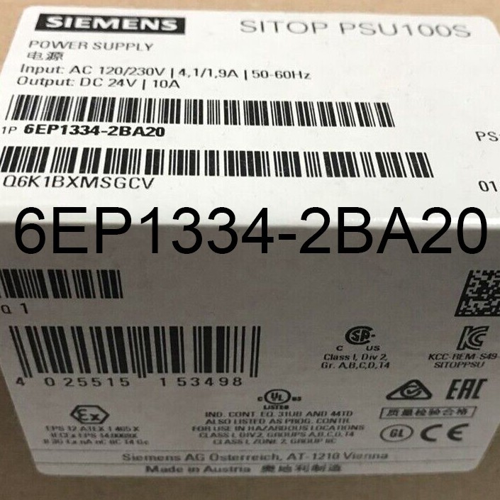 Siemens 6EP1334-2BA20 Processors Control New in box