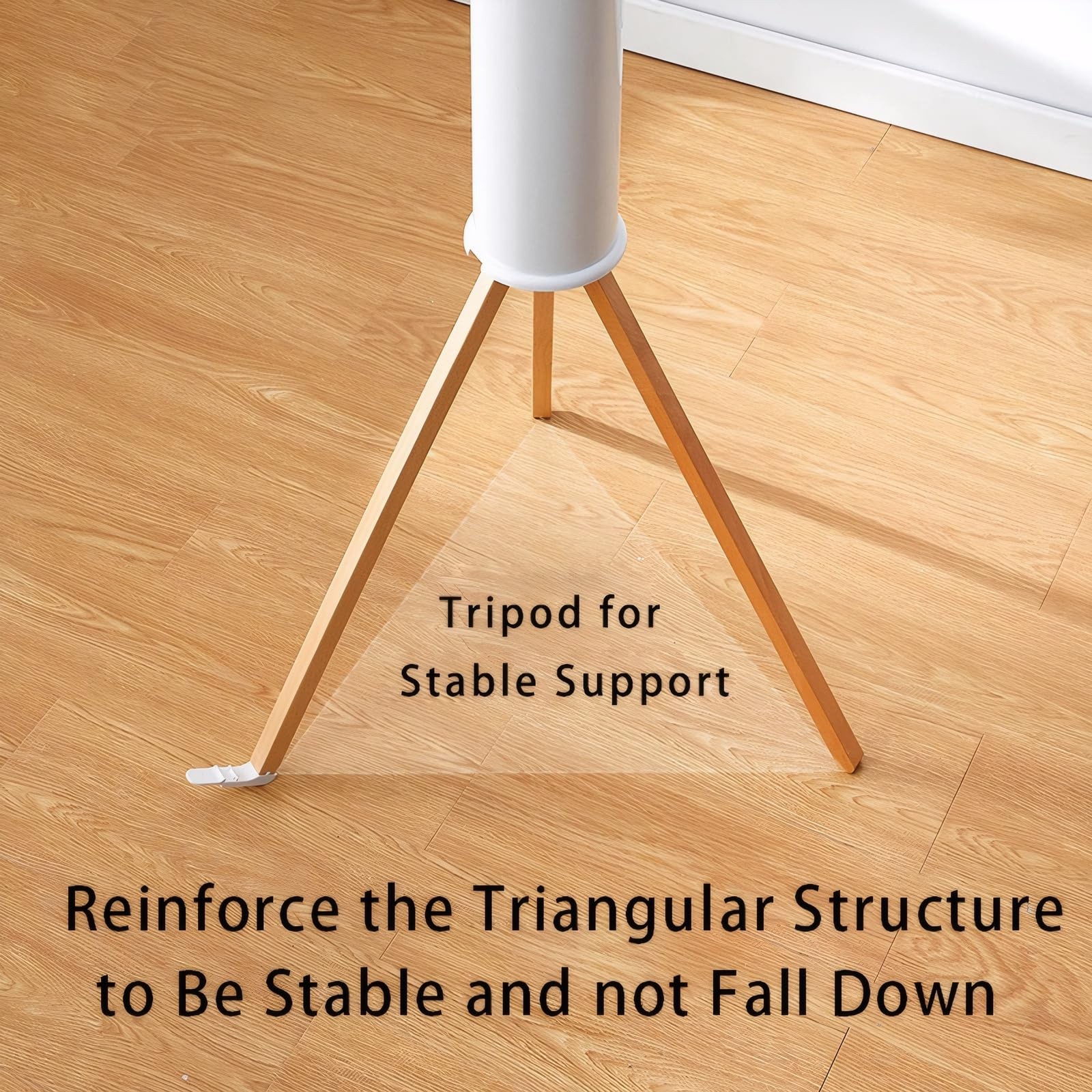 Tripod Clothes Drying Rack - Foldable Laundry Drying Rack - Household Floor S...
