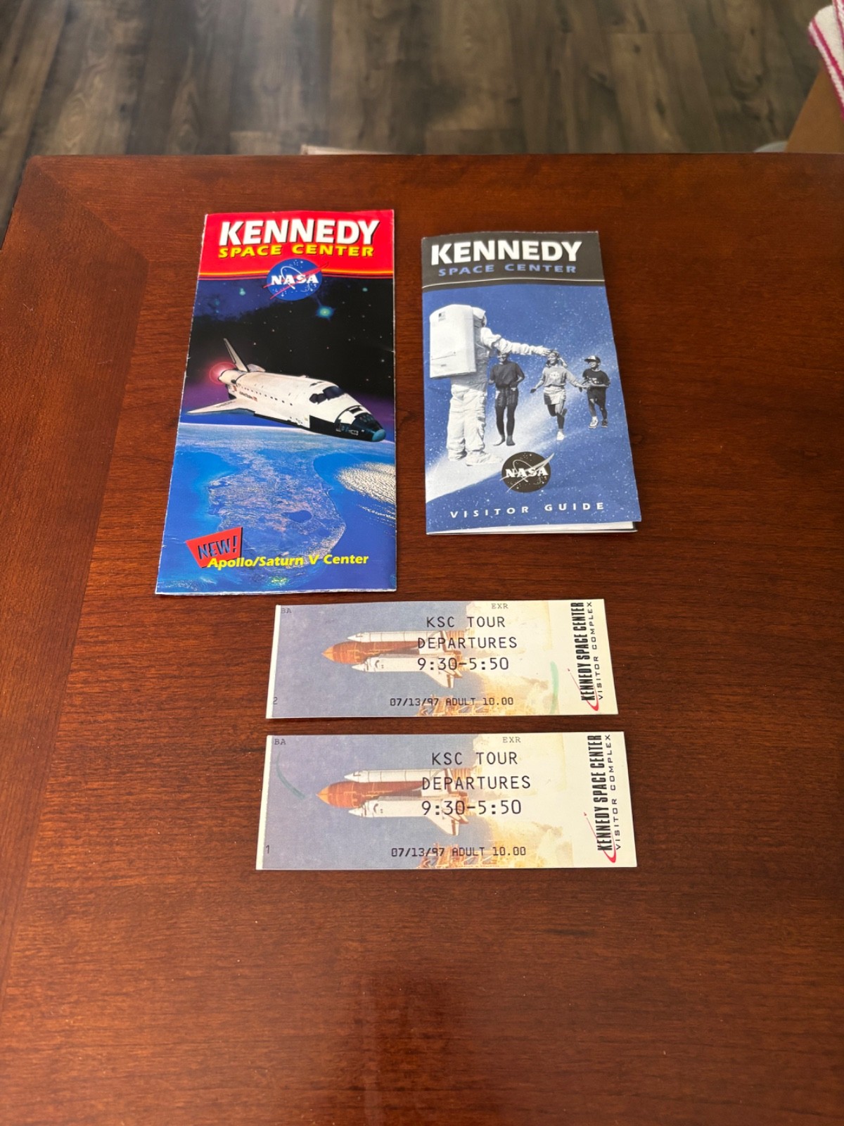 Kennedy Space Center Brochures and Ticket Stubs, 1997