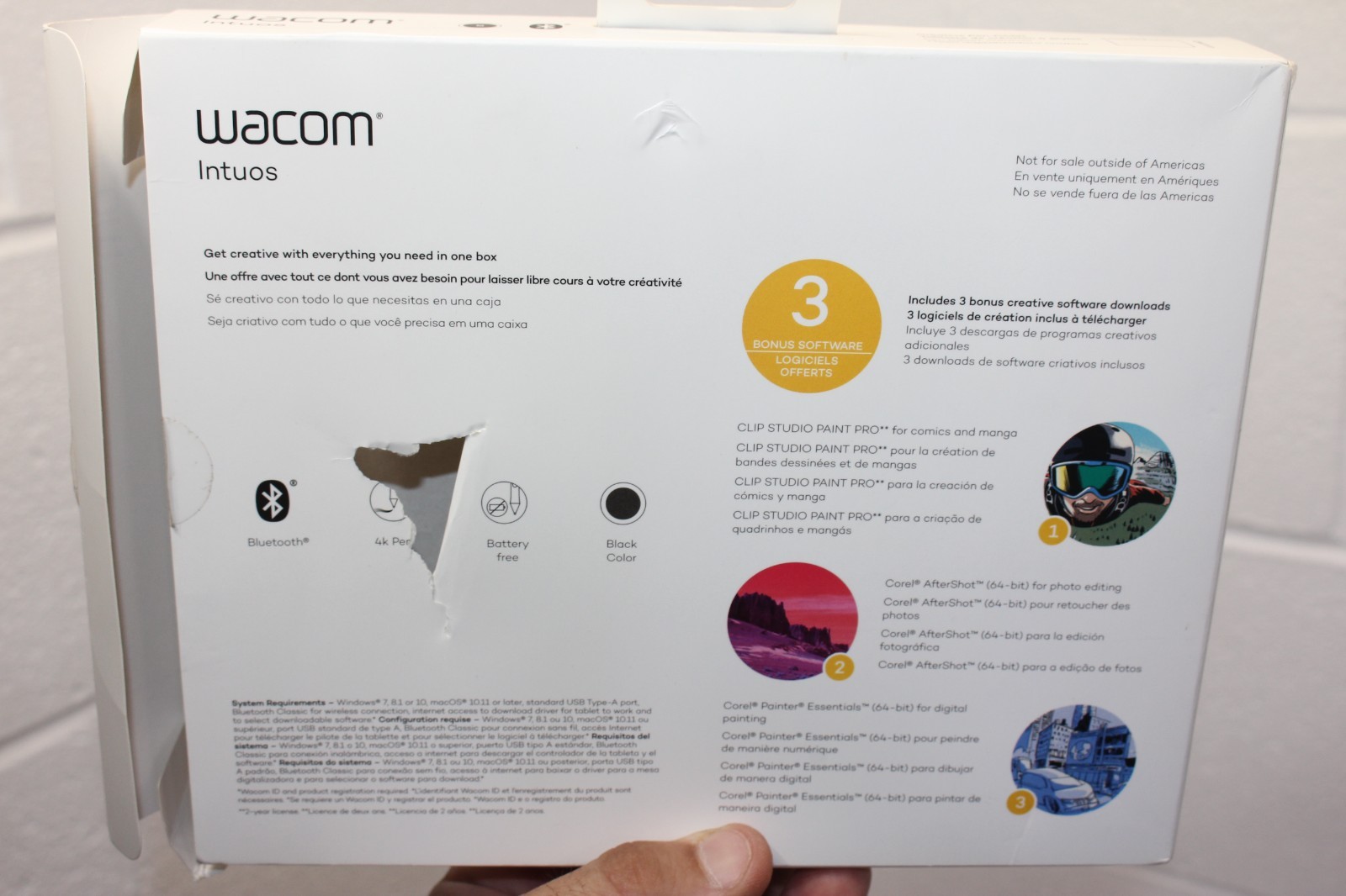 Wacom Intuos Creative Pen & Touch Tablet (Black)