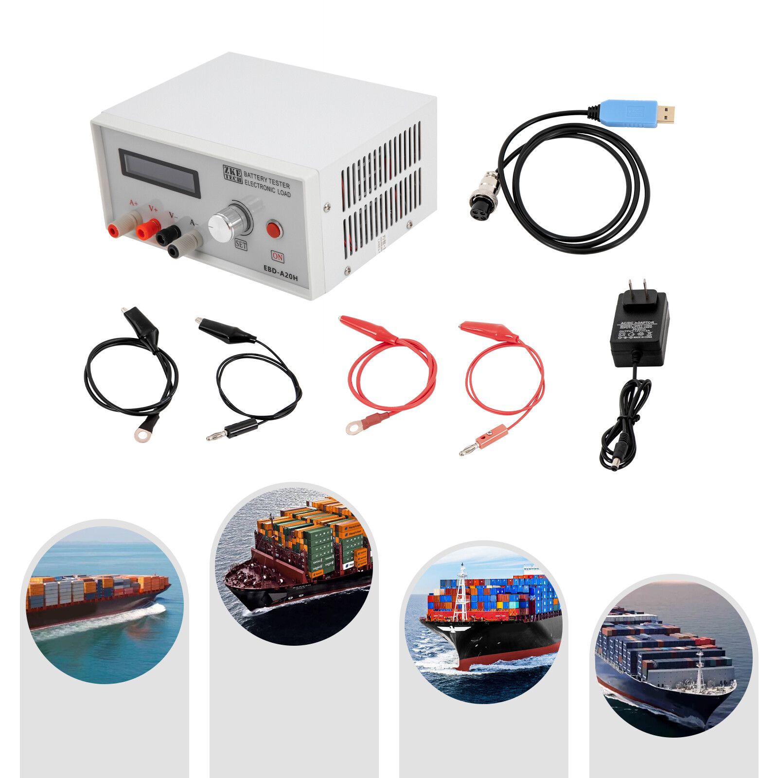 200W Battery Capacity Tester Electronic Load Battery Discharge Tester 30V 20A