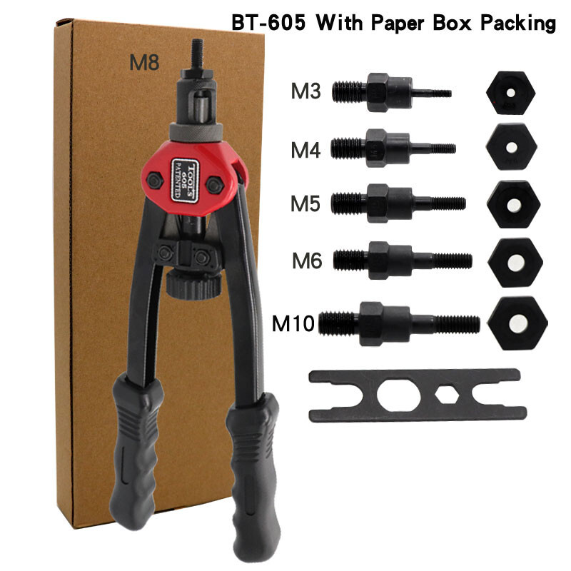 13" Rivet Nut Gun Kit Rivnut Setting Tools Nut Setter Tool Hand Blind Riveter US