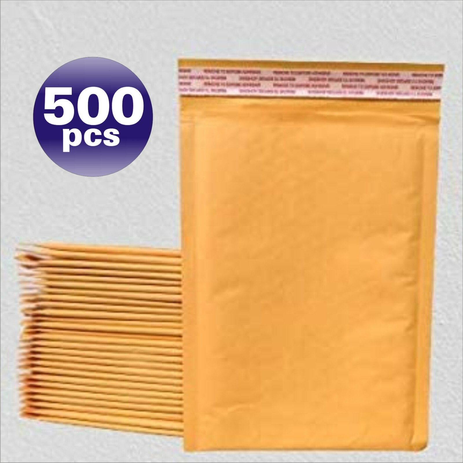 Polycyber 500 pcs #000 Kraft Bubble Envelopes Mailers  (Inner 4x7)