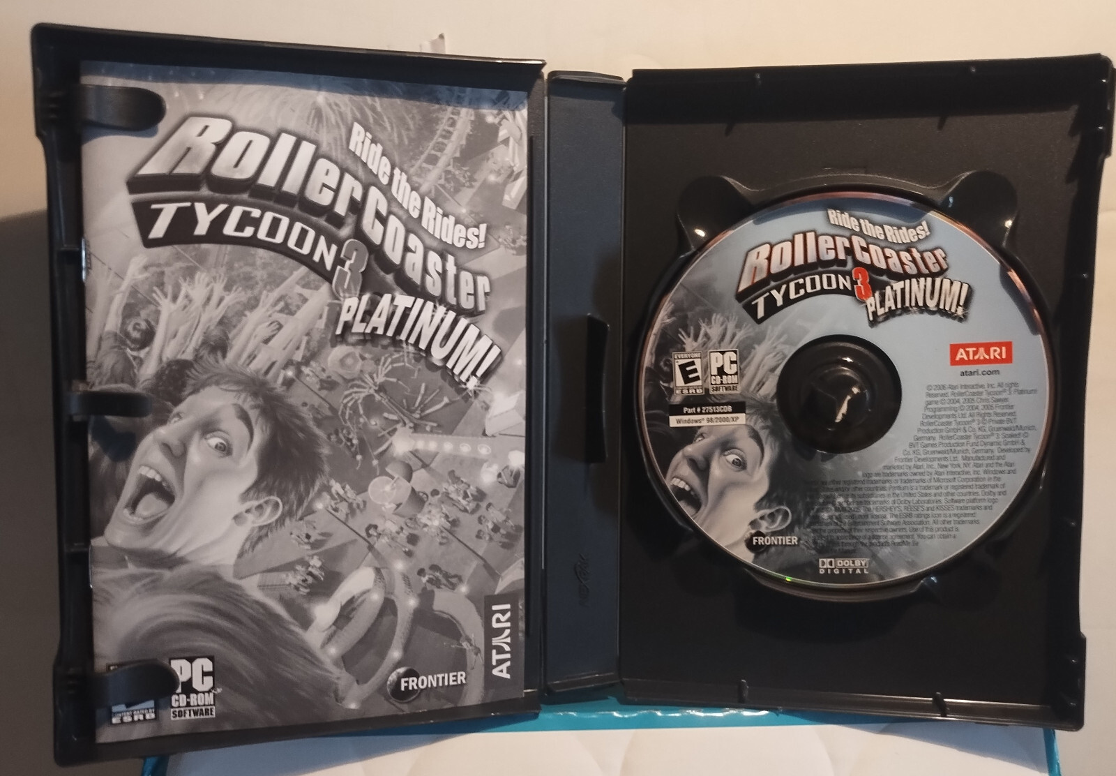 ATARI ROLLER COASTER TYCOON 3 PLATINUM PC WINDOWS 2006 CD-ROM with booklet