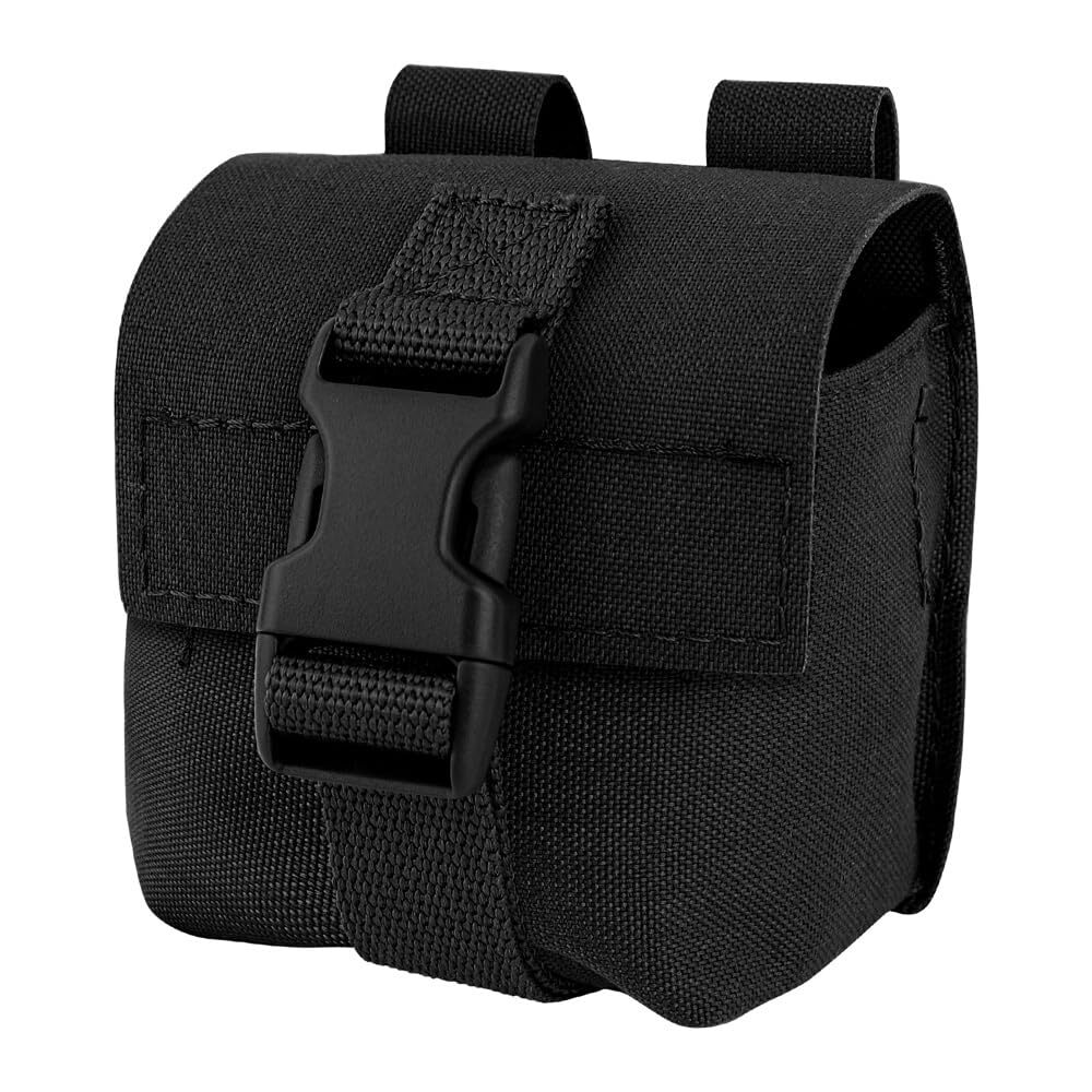 Tactical Molle Single Frag Grenade Pouch for Duty Belt MOLLE Vest and Backpack