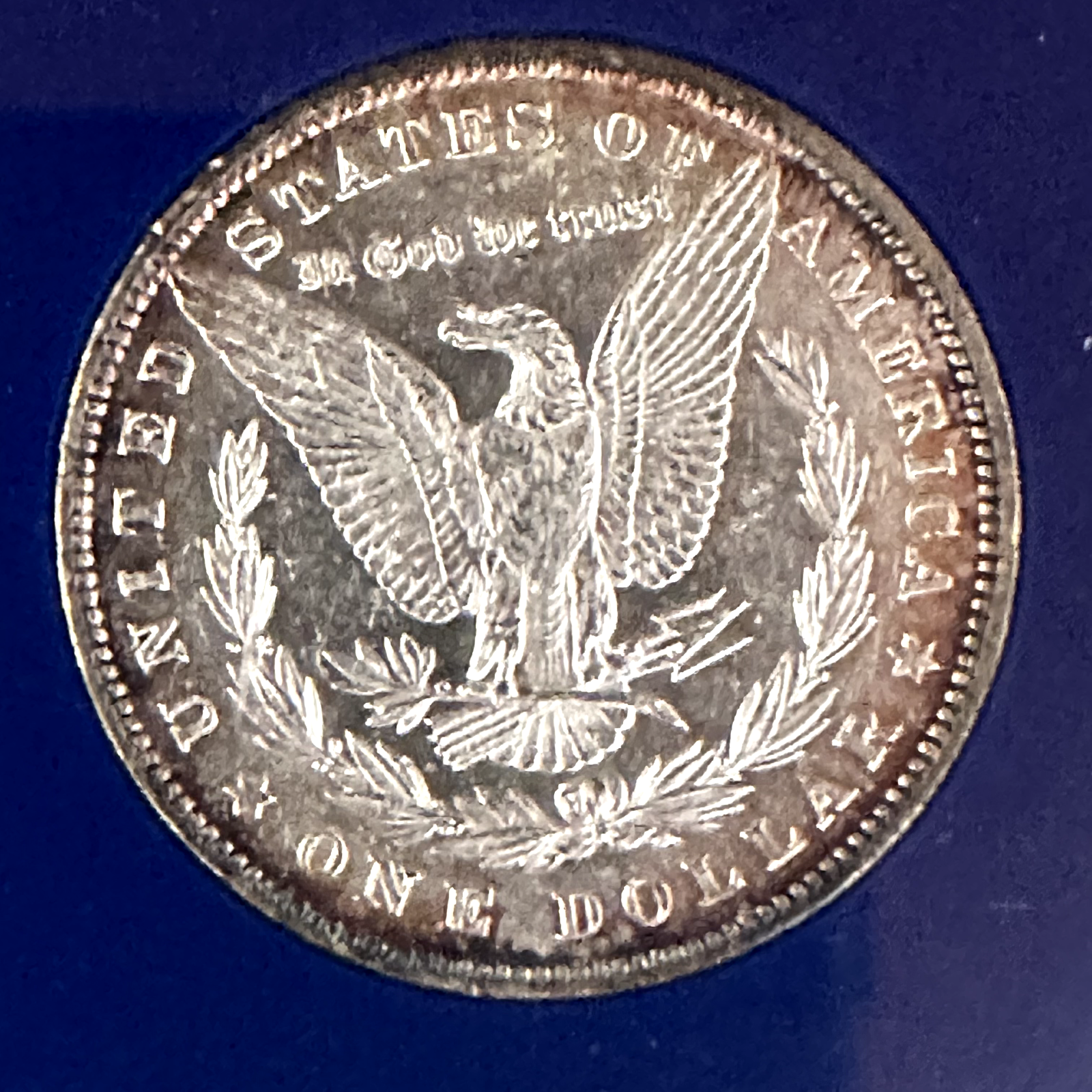 1879 P Morgan Silver Dollar $1 Reverse Toning Free Shipping