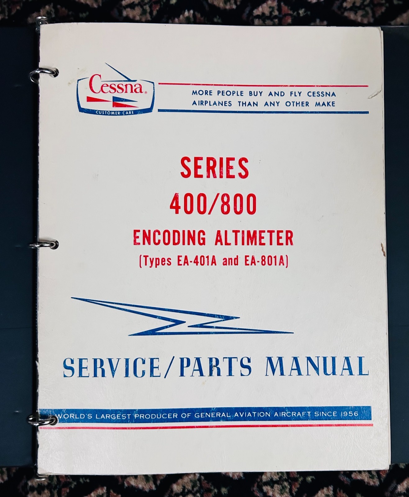 Cessna Series 400/800 Encoding Altimeter EA-401A EA-801A Service Parts Manual