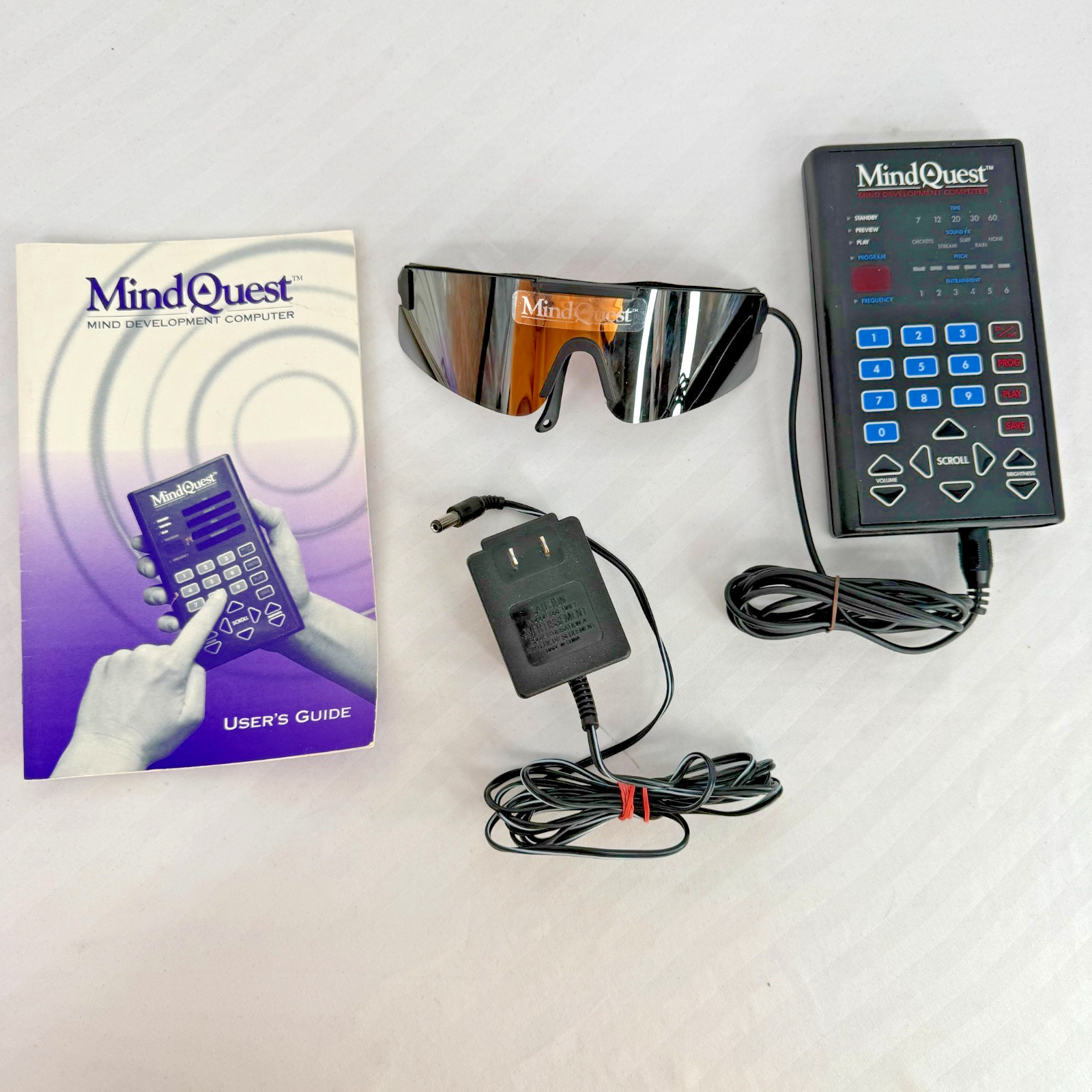 MindQuest Mind Development Computer System 1995 With Glasses Power Cord Manual