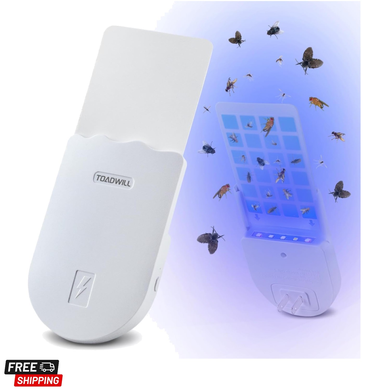 Fly Trap Indoor, Plug in Flying Insect Trap for Fruit Fly, Gnat, Moth, UV Mos...
