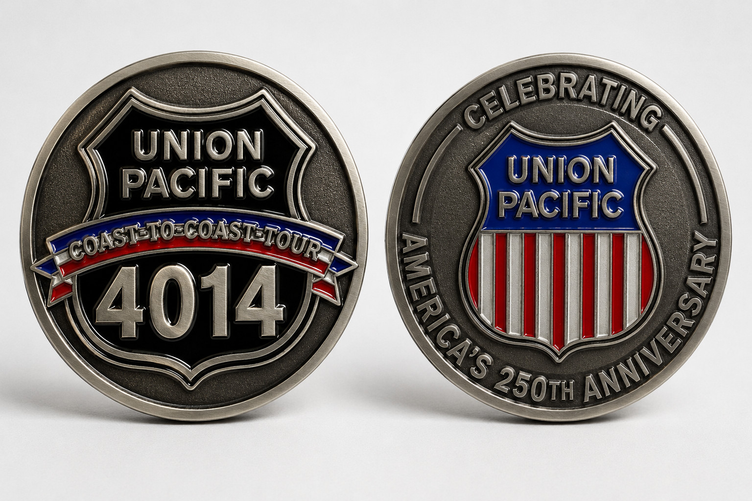 Union Pacific 4014 America’s 250th Anniversary Challenge Coin Medallion