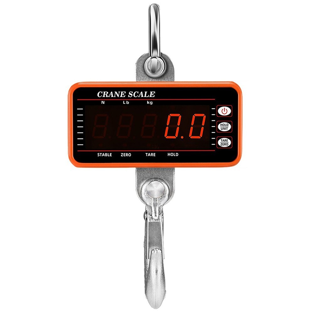 2200lbs/1000kgs Digital Hanging Scale Industrial Heavy Duty Crane Tare Function