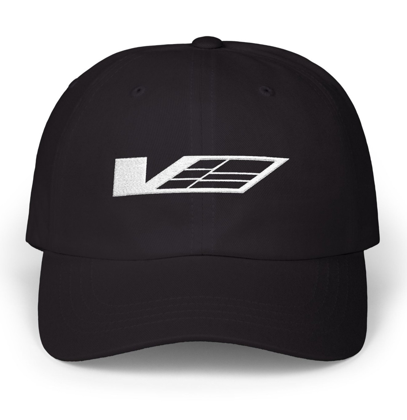 Cadillac V Embroidered Logo on Unstructured Dad Hat Cap CT4 CT5 CTS-V ATS-V ESV