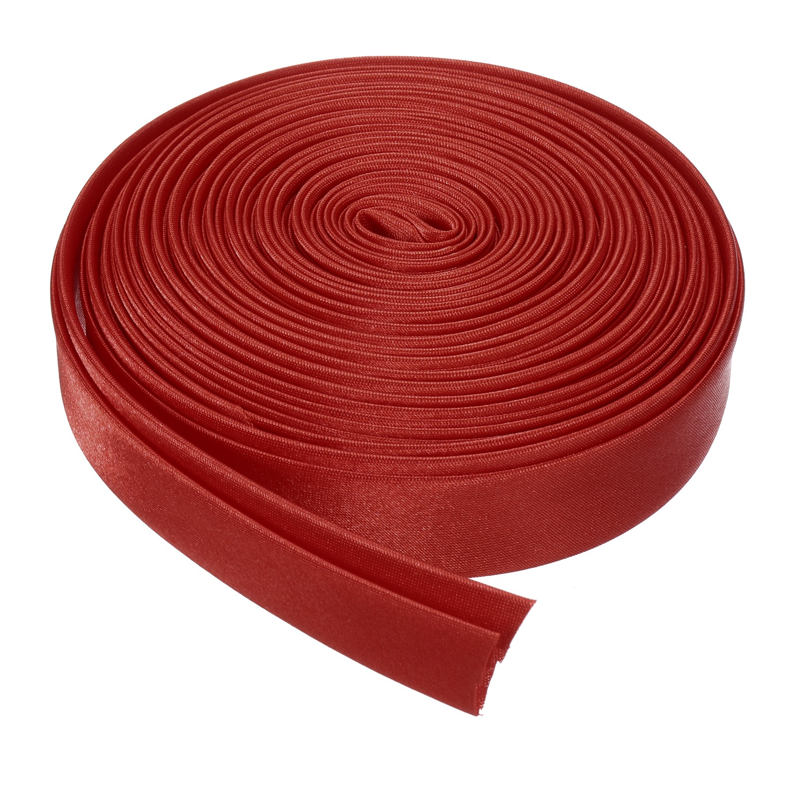 4/5 Inch x 5.5 Yards Satin Pre-fold Double Fold Bias Tape Dark Red
