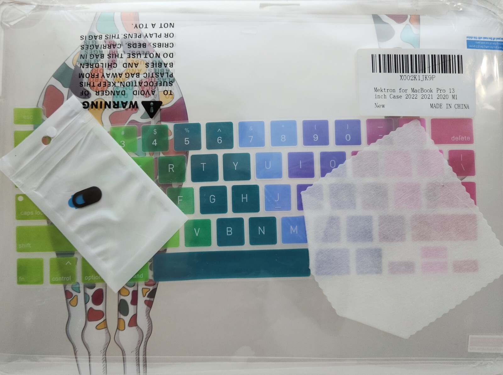 NEW~Mektron Elephant Case for MacBook 13"  2022 2021 2020. Girrafe Animal Design