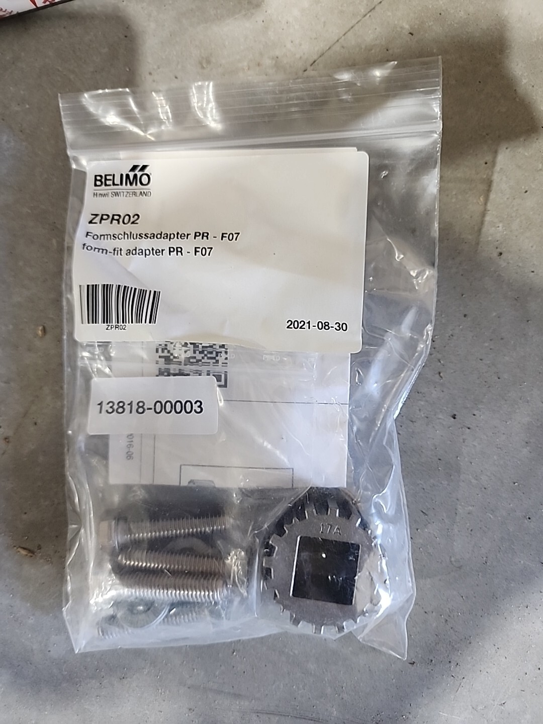 Belimo ZPR02 Adapter