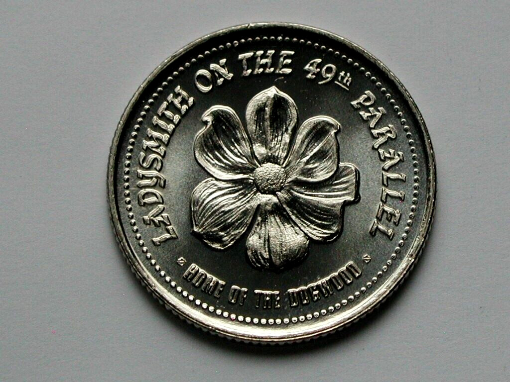 Ladysmith BC (Vancouver Island) CANADA 1983 Dogwood Flower Trade DOLLAR Token
