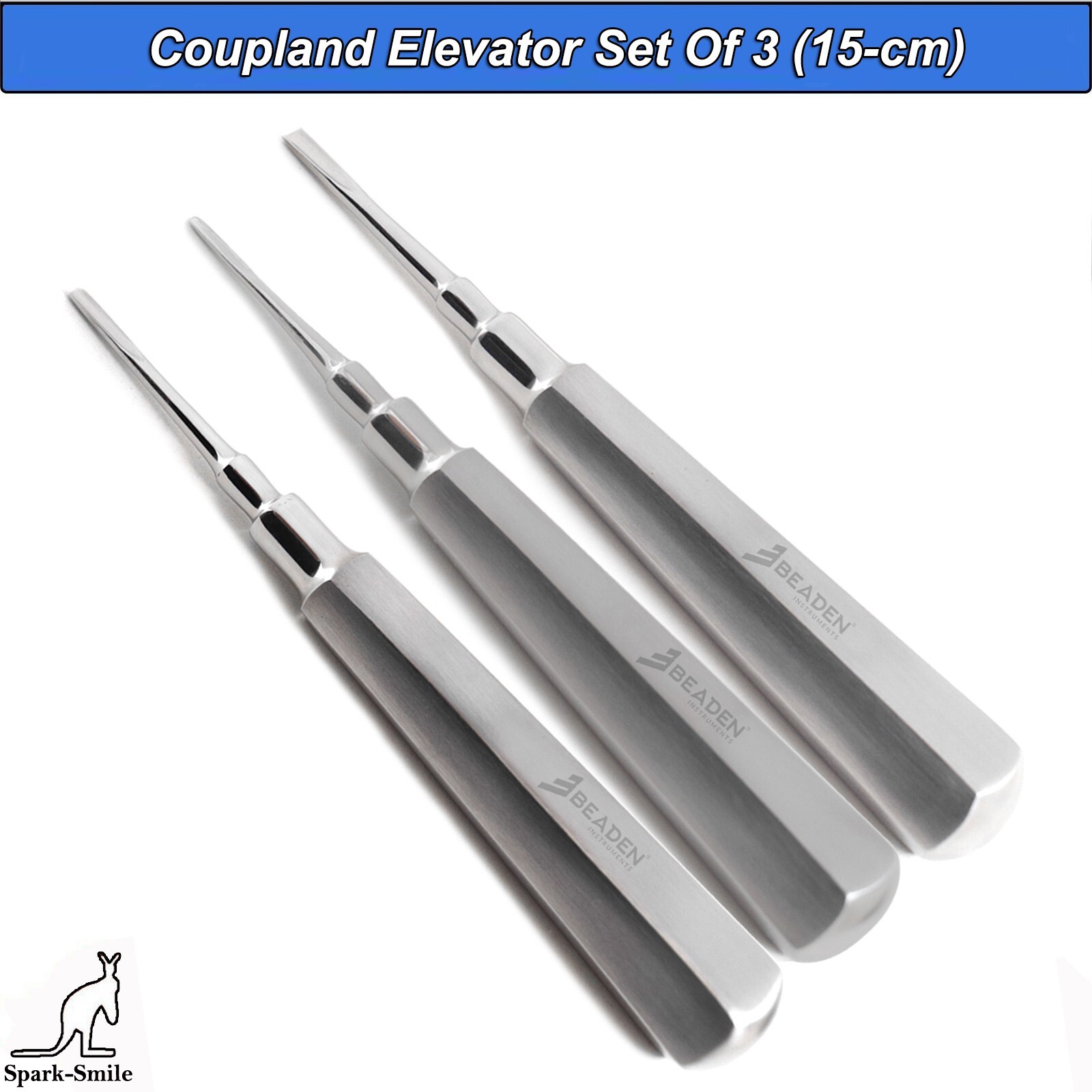 Dental Coupland Root Elevators Set Oral Surgery Extraction Instruments Set Of 3