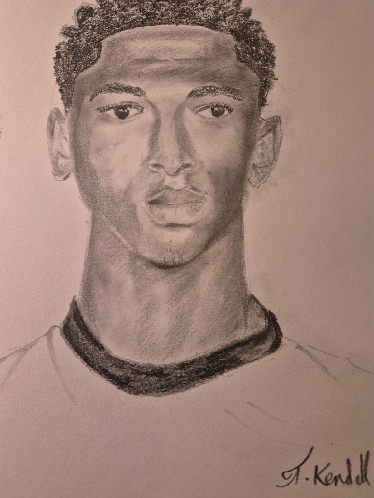 Drawing Of Jude Bellingham Pencil A4. Perfect As A Gift