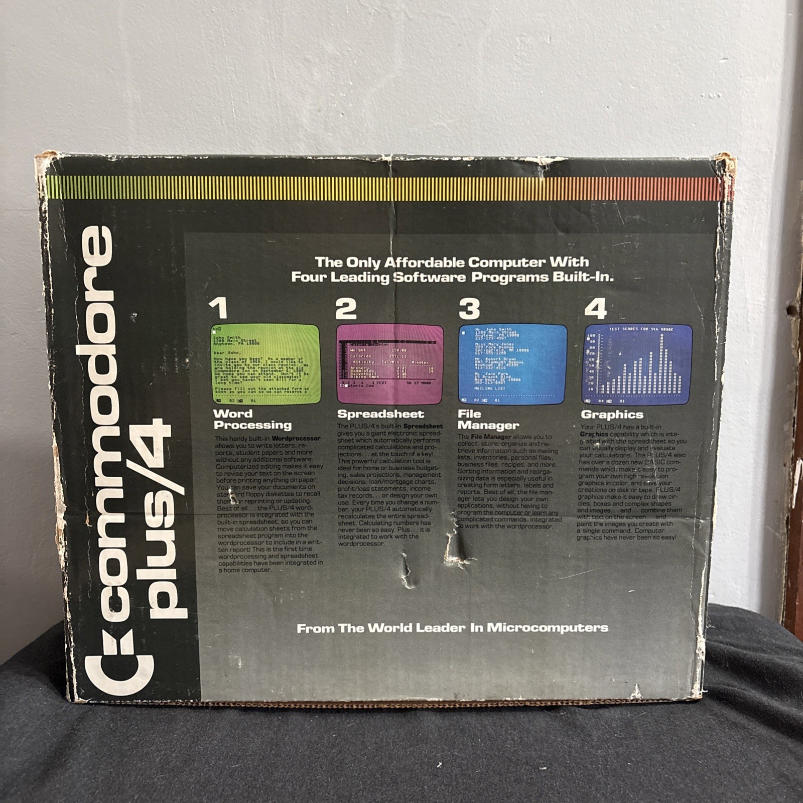 Commodore Plus/4 with Box, Accessories, Manuals 3TL Not Working