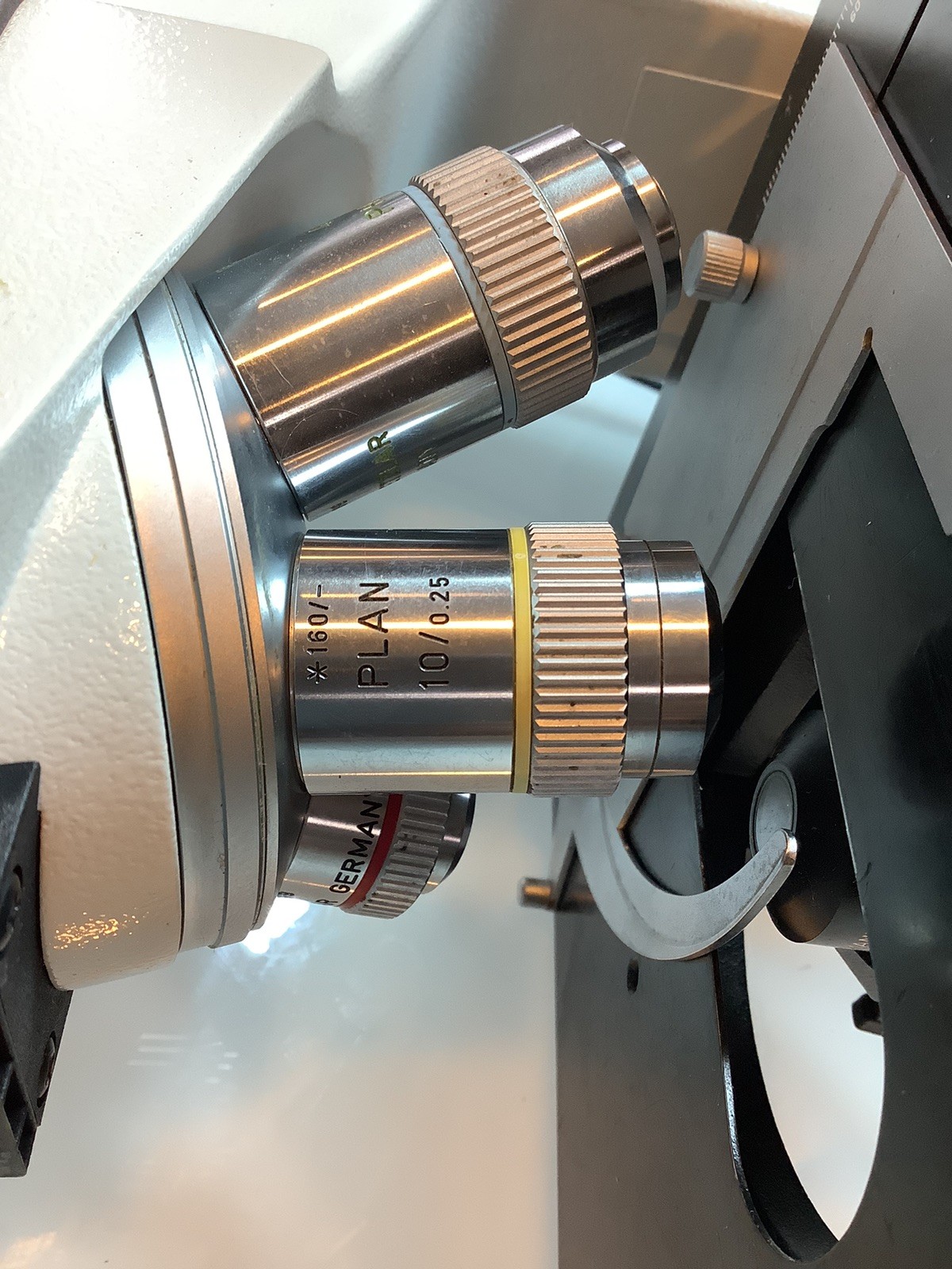 Dual Leitz LabroLux S Microscope w/ Microscopes Bridge And Spare Bino Head